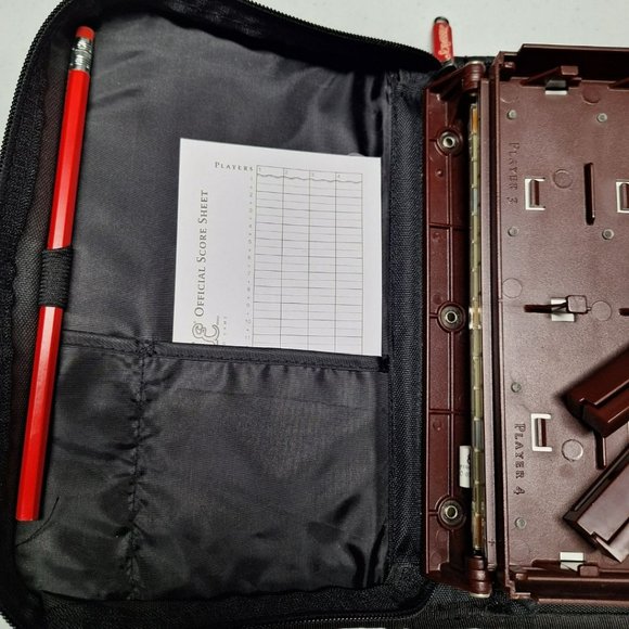 Scrabble Folio Travel Game 2001 Vintage Zipper Car Ride Pencil No Score Sheet - Picture 3 of 13